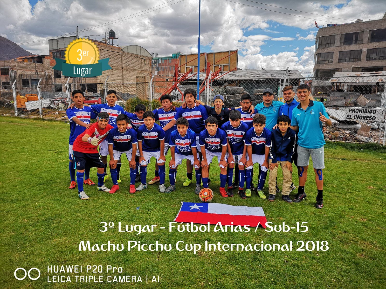 Un Tercer Lugar Internacional Logra la Sub-15 de Fútbol Arias.
